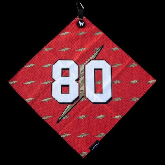 Goated Golf Other - Goated Golf THE FLASH GOLF TOWEL (#80 Jerry Rice)